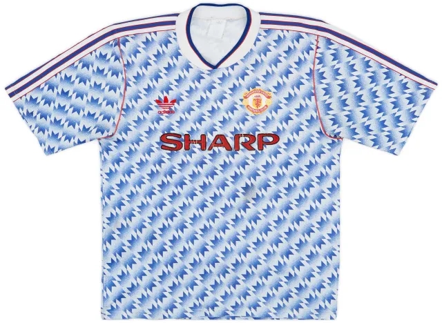 1990-92 Manchester United Away Shirt - 6/10 - (L)