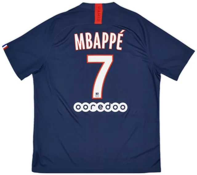 2019-20 Paris Saint-Germain Home Shirt Mbappe #7 - 7/10 - (XL)