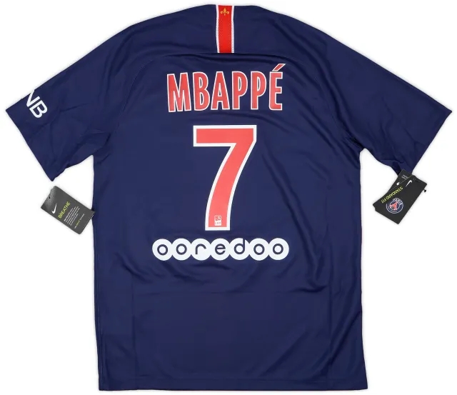 2018-19 Paris Saint-Germain Home Shirt Mbappe #7 (M)