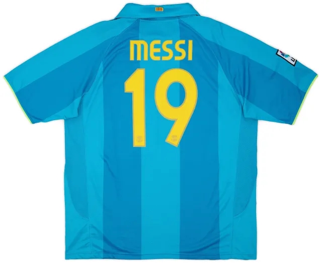 2007-09 Barcelona Away Shirt Messi #19 - 7/10 - (XXL)