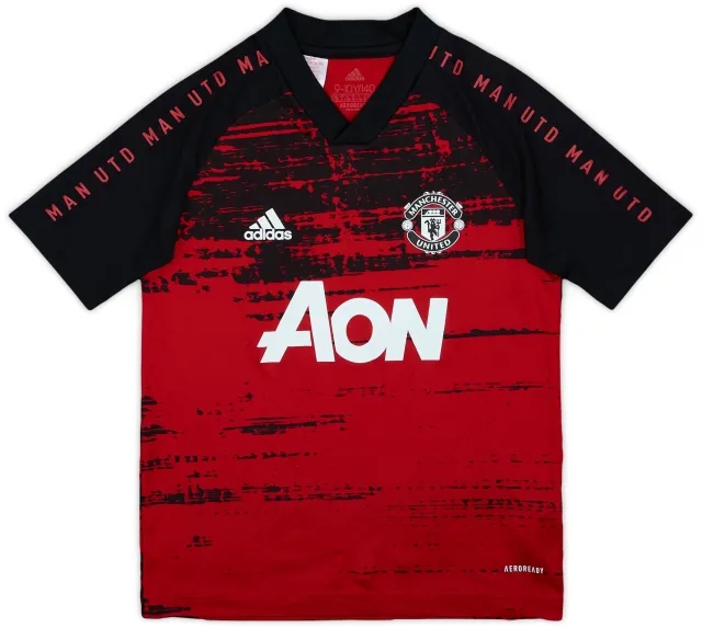 2020-21 Manchester United adidas Training Shirt - 7/10 - (S.Boys)