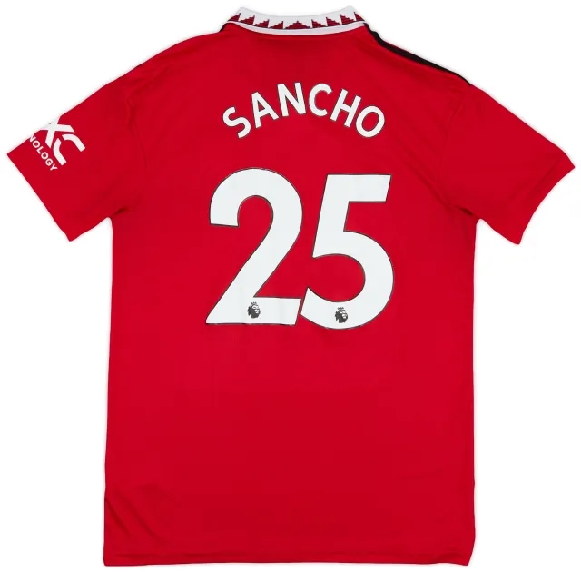 2022-23 Manchester United Home Shirt Sancho #25 - 7/10 - (L)