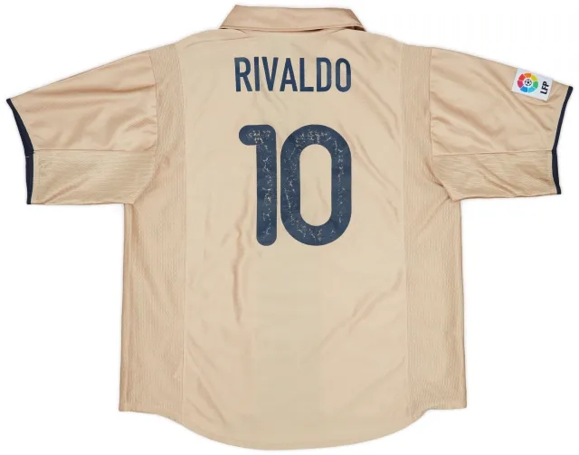 2001-03 Barcelona Away Shirt Rivaldo #10 - 6/10 - (XL)