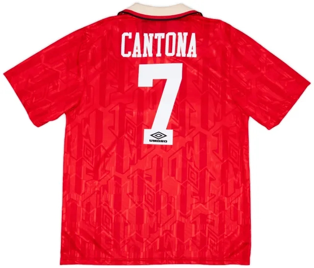 1992-94 Manchester United Home Shirt Cantona #7 - 7/10 - (XL)