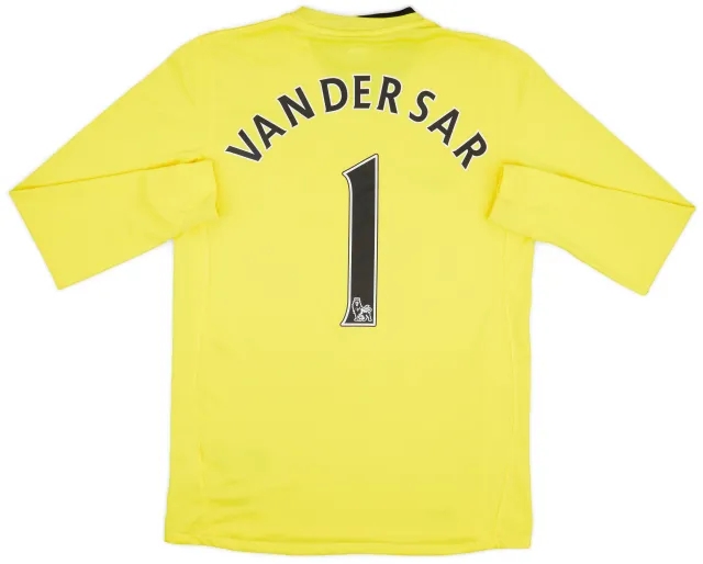 2008-09 Manchester United GK Shirt Van Der Sar #1 - 9/10 - (XL.Boys)