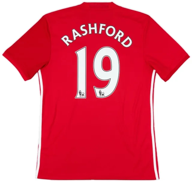 2016-17 Manchester United Home Shirt Rashford #19 - 10/10 - (M)