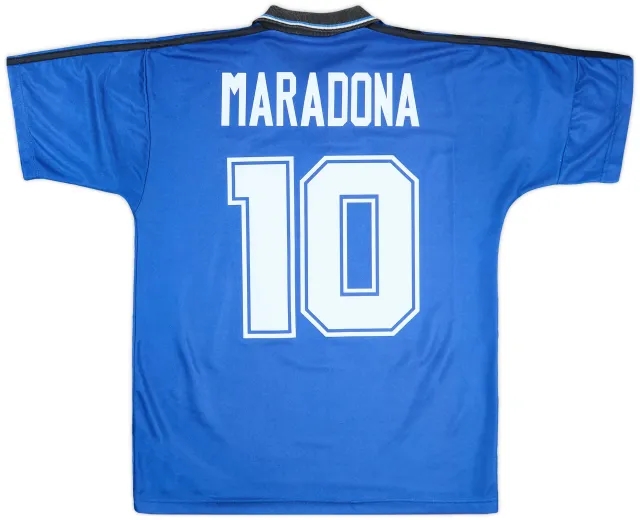 1994-97 Argentina Away Shirt Maradona #10 - 7/10 - (M)