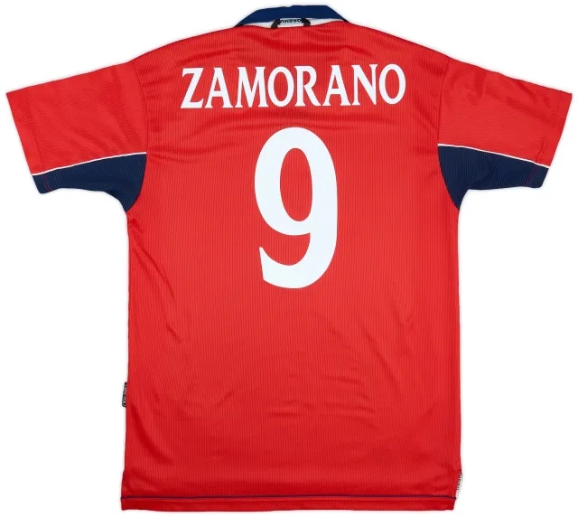 2000-01 Chile Home Shirt Zamorano #9 - 7/10 - (S)