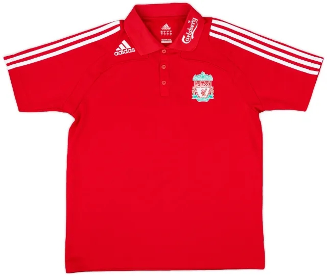 2008-09 Liverpool adidas Polo Shirt - 9/10 - (M/L)
