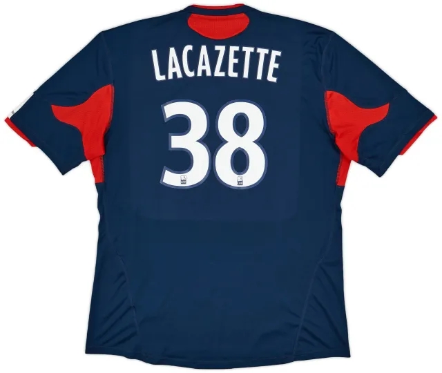 2010-11 Lyon Third Shirt Lacazette #38 - 8/10 - (XL)
