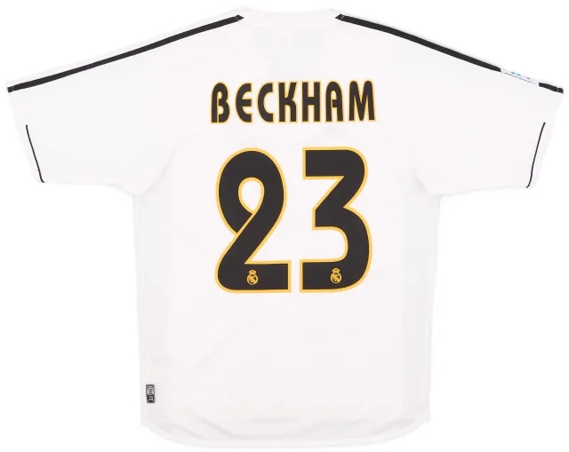 2003-04 Real Madrid Home Shirt Beckham #23 - 9/10 - (S)