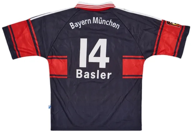 1997-99 Bayern Munich Home Shirt Basler #14 - 9/10 - (L)