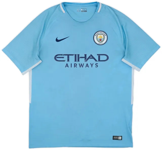 2017-18 Manchester City Home Shirt - 4/10 - (L)