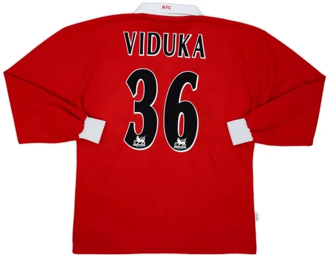 2004-05 Middlesbrough Home L/S Shirt Viduka #36 - 6/10 - (L)