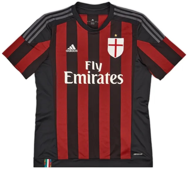 2015-16 AC Milan Home Shirt - 8/10 - (L)