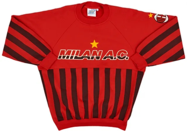 1990-91 AC Milan Le Felpe Dei Grandi Sweat Top - 8/10 - (M)