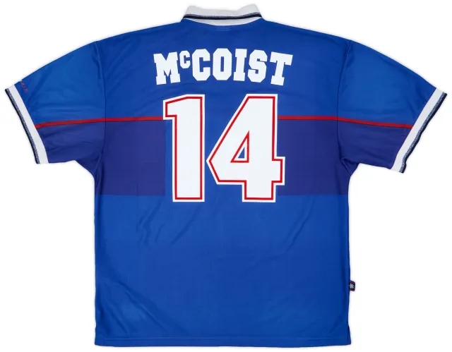 1997-99 Rangers Home Shirt McCoist #14 - 8/10 - (XL)