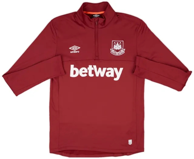 2018-19 West Ham Umbro 1/4 Zip Drill Top - 6/10 - (M)