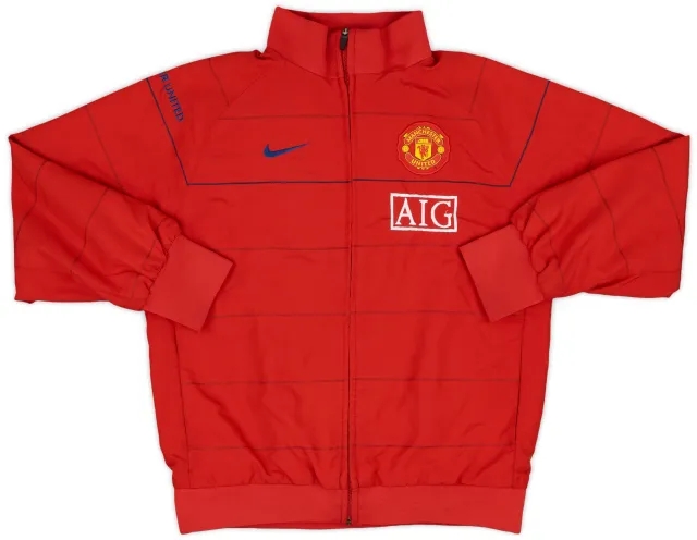 2008-09 Manchester United Nike Track Jacket - 9/10 - (M.Boys)