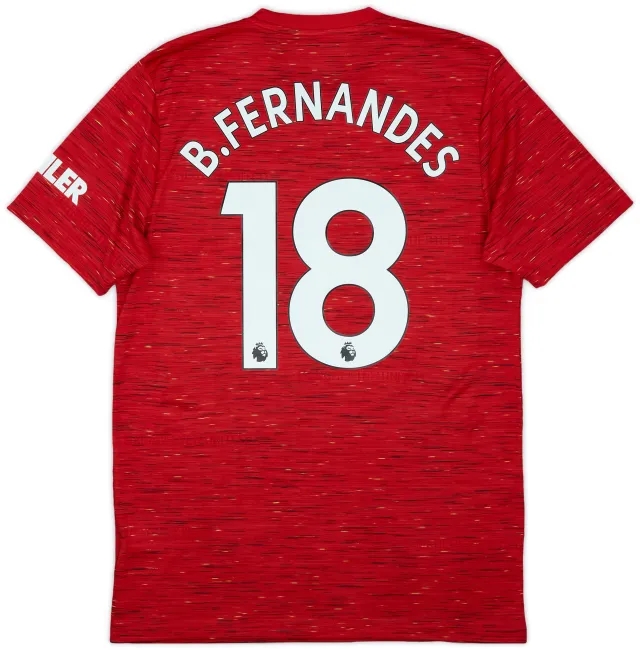 2020-21 Manchester United Home Shirt B.Fernandes #18 - 10/10 - (M)