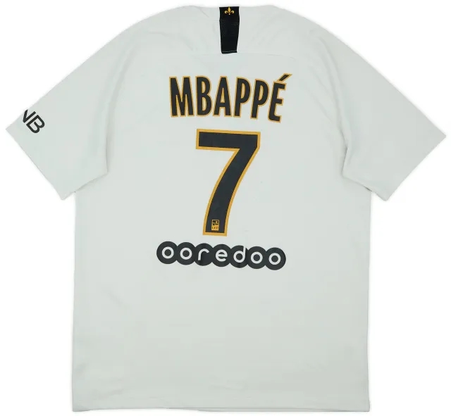 2018-19 Paris Saint-Germain Away Shirt Mbappe #7 - 7/10 - (L)