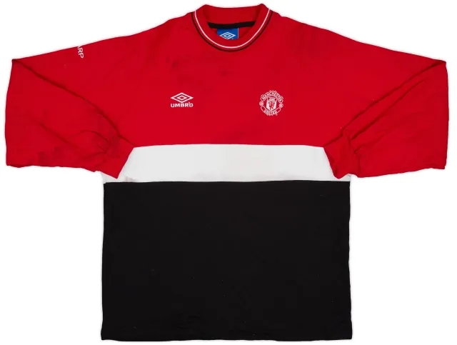 1999-00 Manchester United Umbro Sweat Top - 7/10 - (L)