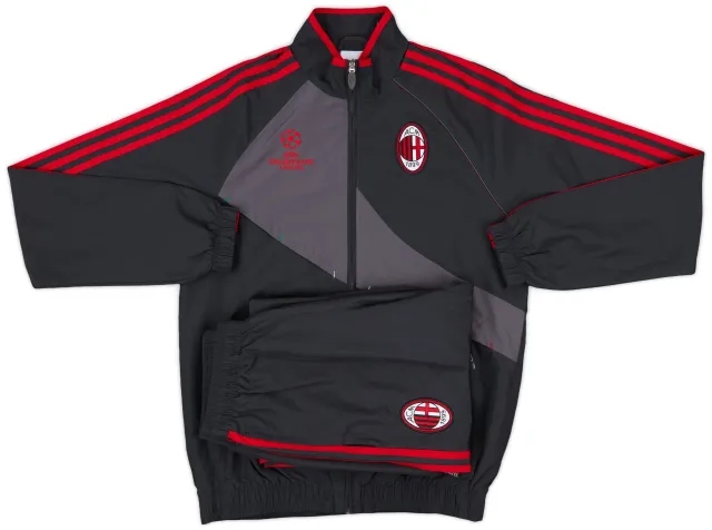2012-13 AC Milan adidas Full Tracksuit - 9/10 - (S)