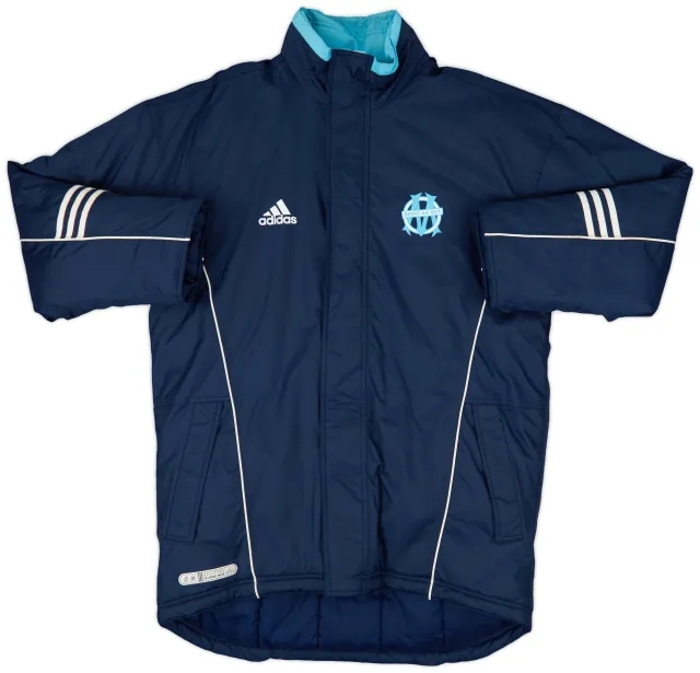 1999-00 Olympique Marseille adidas Padded Bench Coat - 9/10 - (M/L)