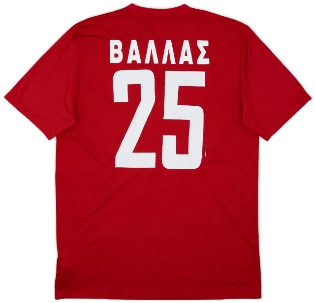 2011-12 Xanthi Home Shirt Vallas #25 - 7/10 - (L)