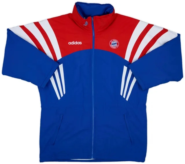 1995-96 Bayern Munich adidas Padded Bench Coat - 7/10 - (L)