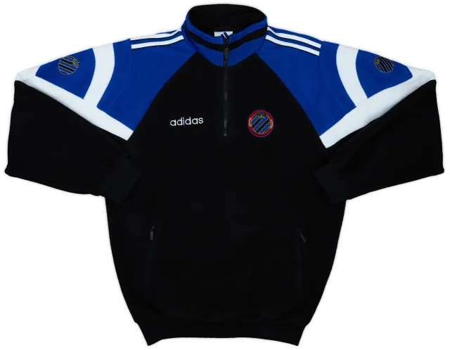 1996-97 Club Brugge adidas 1/4 Zip Fleece Jacket - 8/10 - (S)