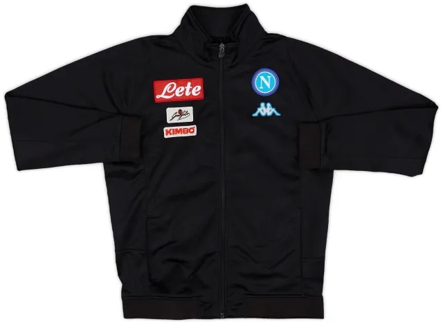 2016-17 Napoli Kappa Track Jacket - 8/10 - (L.Boys)