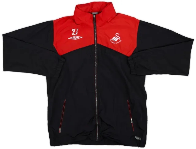 2009-10 Swansea City Player Issue Umbro Hooded Rain Jacket #27 - 4/10 - (M)