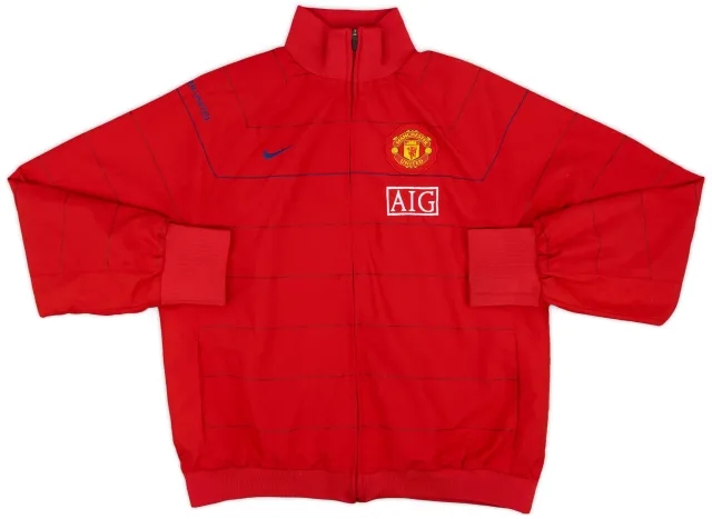 2008-09 Manchester United Nike Track Jacket - 9/10 - (L)