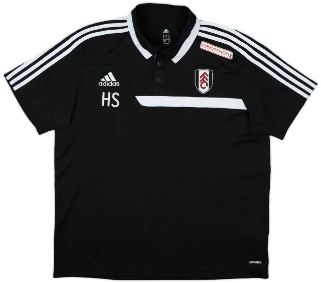2013-14 Fulham Staff Issue adidas Polo Shirt HS - 8/10 - (XL)