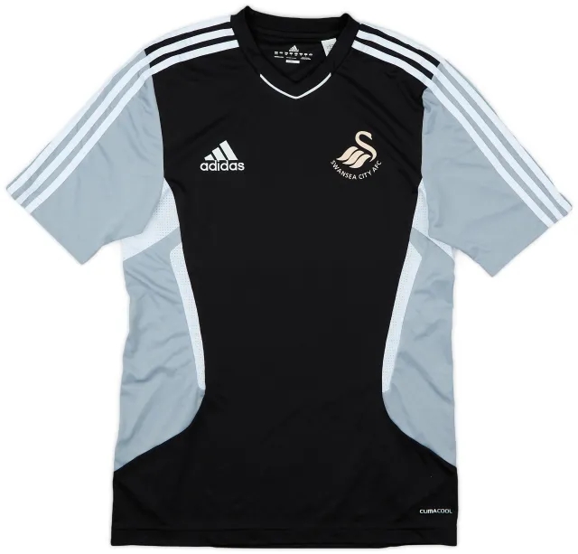 2011-12 Swansea adidas Training Shirt - 8/10 - (S)