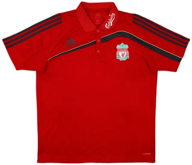 2009-10 Liverpool adidas Polo Shirt - 7/10 - (L)