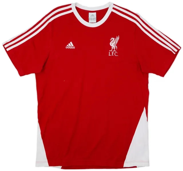 2008-09 Liverpool adidas Cotton Tee - 8/10 - (M)