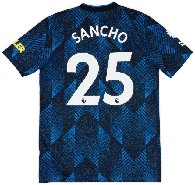 2021-22 Manchester United Third Shirt Sancho #25 - 8/10 - (M)