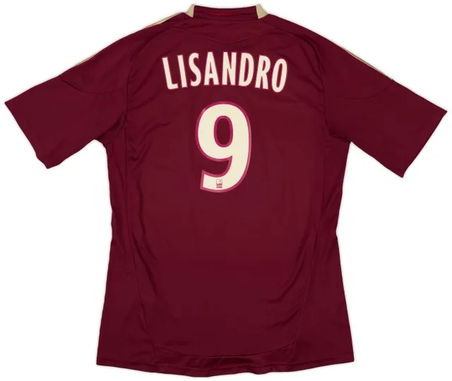 2010-11 Lyon Away Shirt Lisandro #9 - 5/10 - (L)