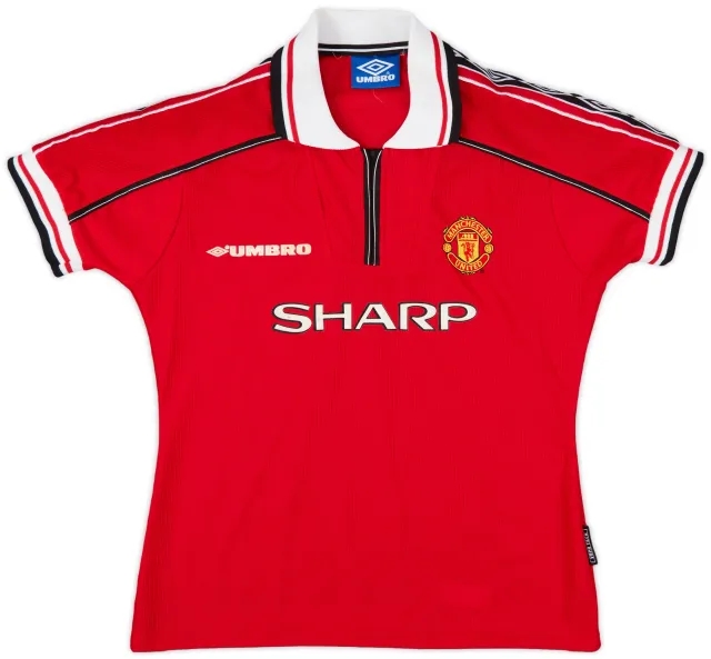 1998-00 Manchester United Home Shirt - 8/10 - (Women's M)