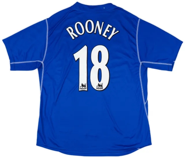 2002-03 Everton Home Shirt Rooney #18 - 8/10 - (XXL)