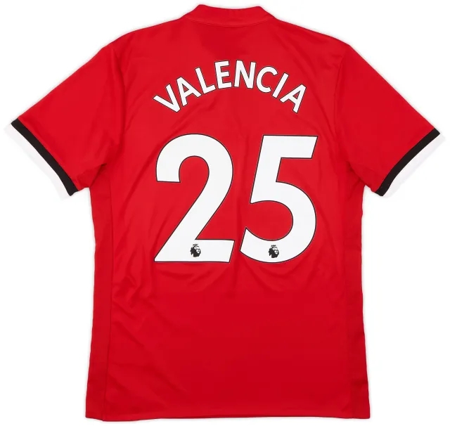 2017-18 Manchester United Home Shirt Valencia #25 - 8/10 - (M)