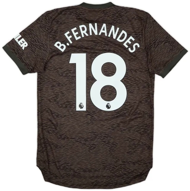 2020-21 Manchester United Authentic Away Shirt B.Fernandes #18 - 8/10 - (S)