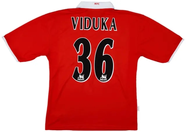 2004-05 Middlesbrough &#039;Carling Cup Winners&#039; Home Shirt Viduka #36 - 8/10 - (M)