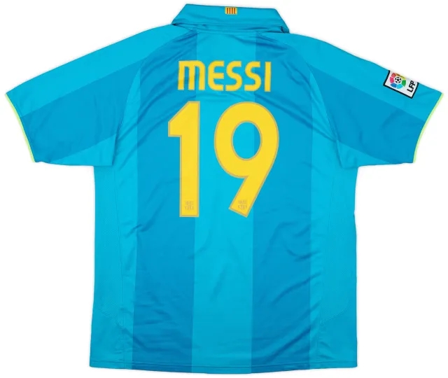 2007-09 Barcelona Away Shirt Messi #19 - 7/10 - (L)