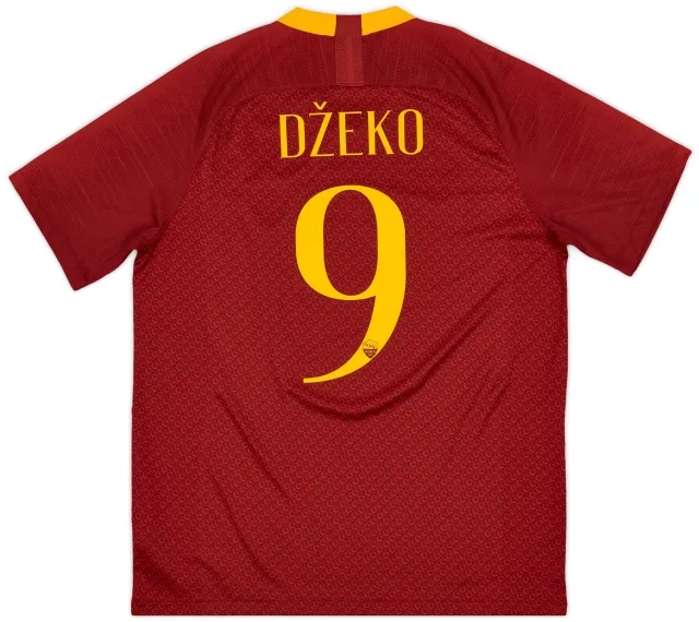 2018-19 Roma Home Shirt Dzeko #9 - 10/10 - (L)