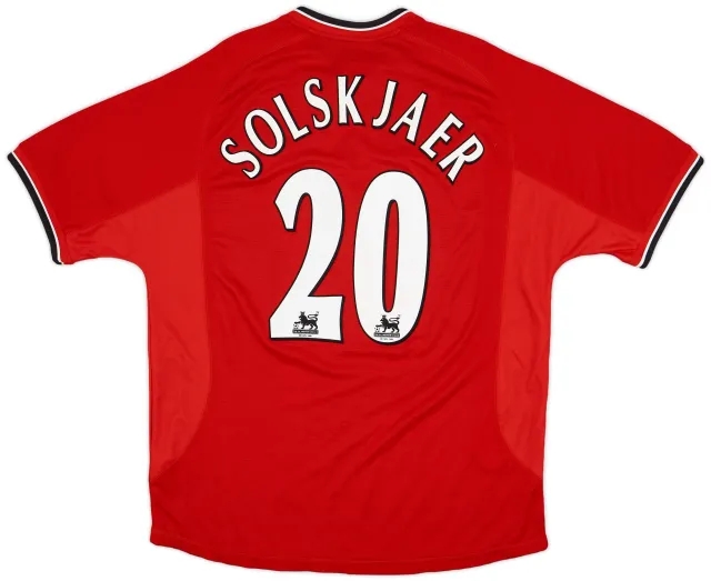 2000-02 Manchester United Home Shirt Solskjaer #20 - 10/10 - (XL)