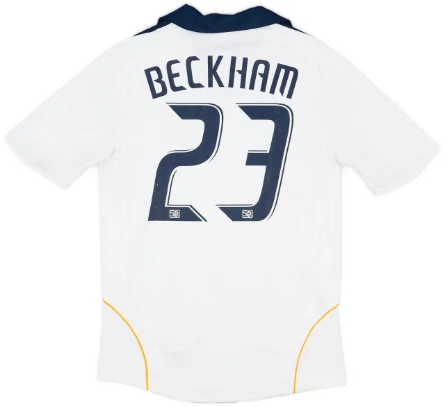 2008-09 LA Galaxy Home Shirt Beckham #23 - 7/10 - (S)