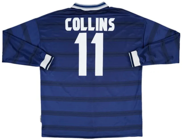 1998-00 Scotland Home L/S Shirt Collins #11 - 6/10 - (XXL)